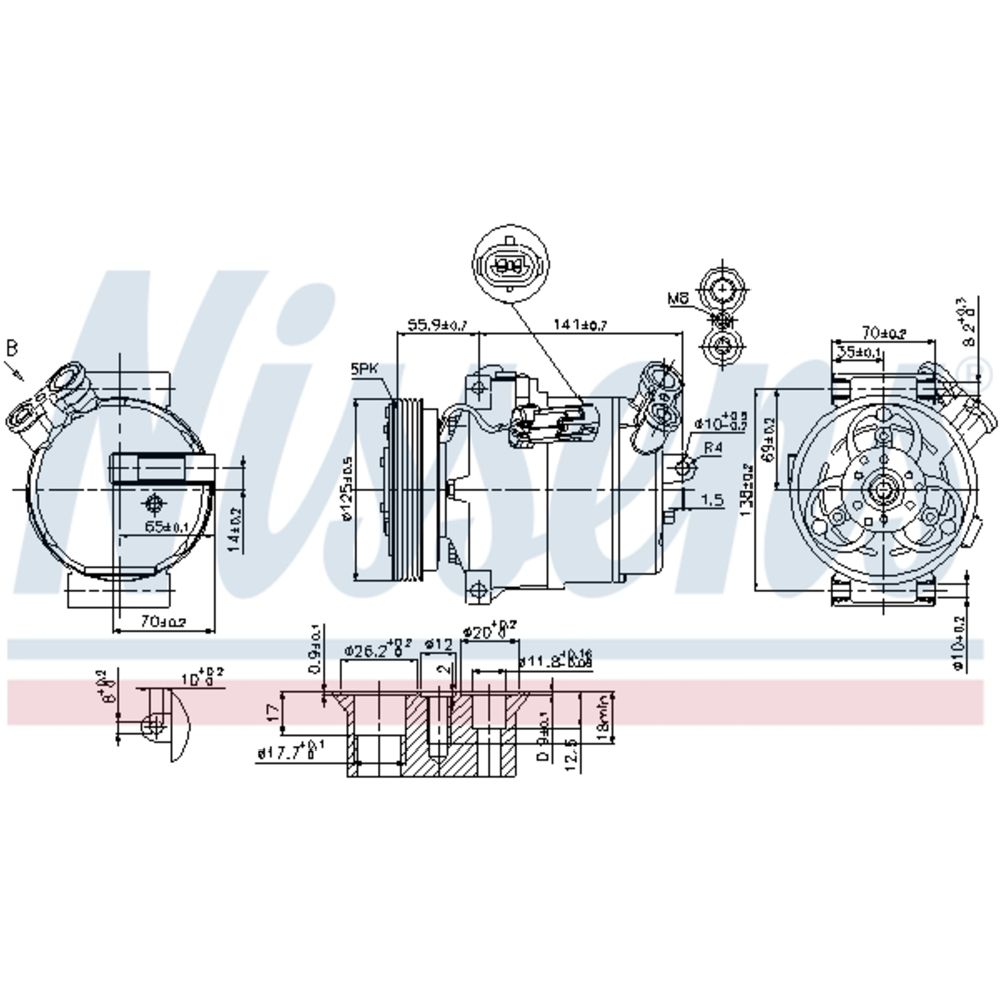 Ilmastointilaitteen kompressori 30-00450