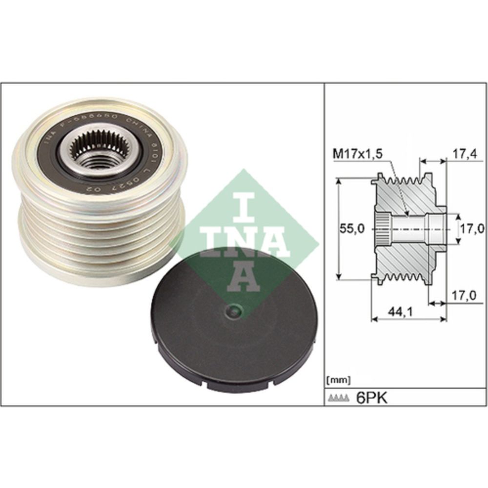 Frihjulskoppling, generator 30-05987