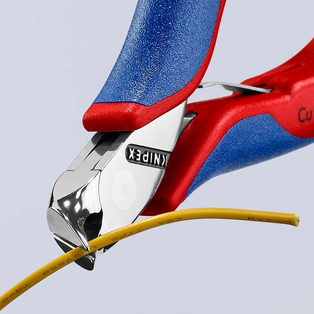 Knipex® 64 42 115 elektronikändavbitare med fjäder 115 mm