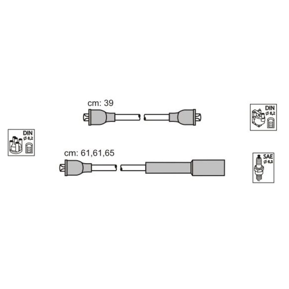 Süütejuhtmete komplekt 11-2264