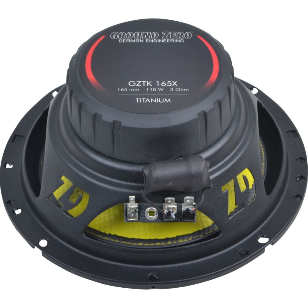 Ground Zero GZTC 165.2X Titanium 6,5" 2-vägs komponentsystem par