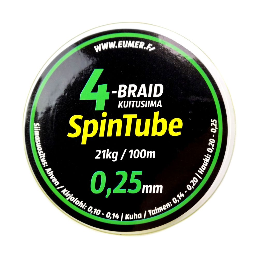 Spintube 4 flätlina 100 m 0,30 mm 29,6 kg fl. gul