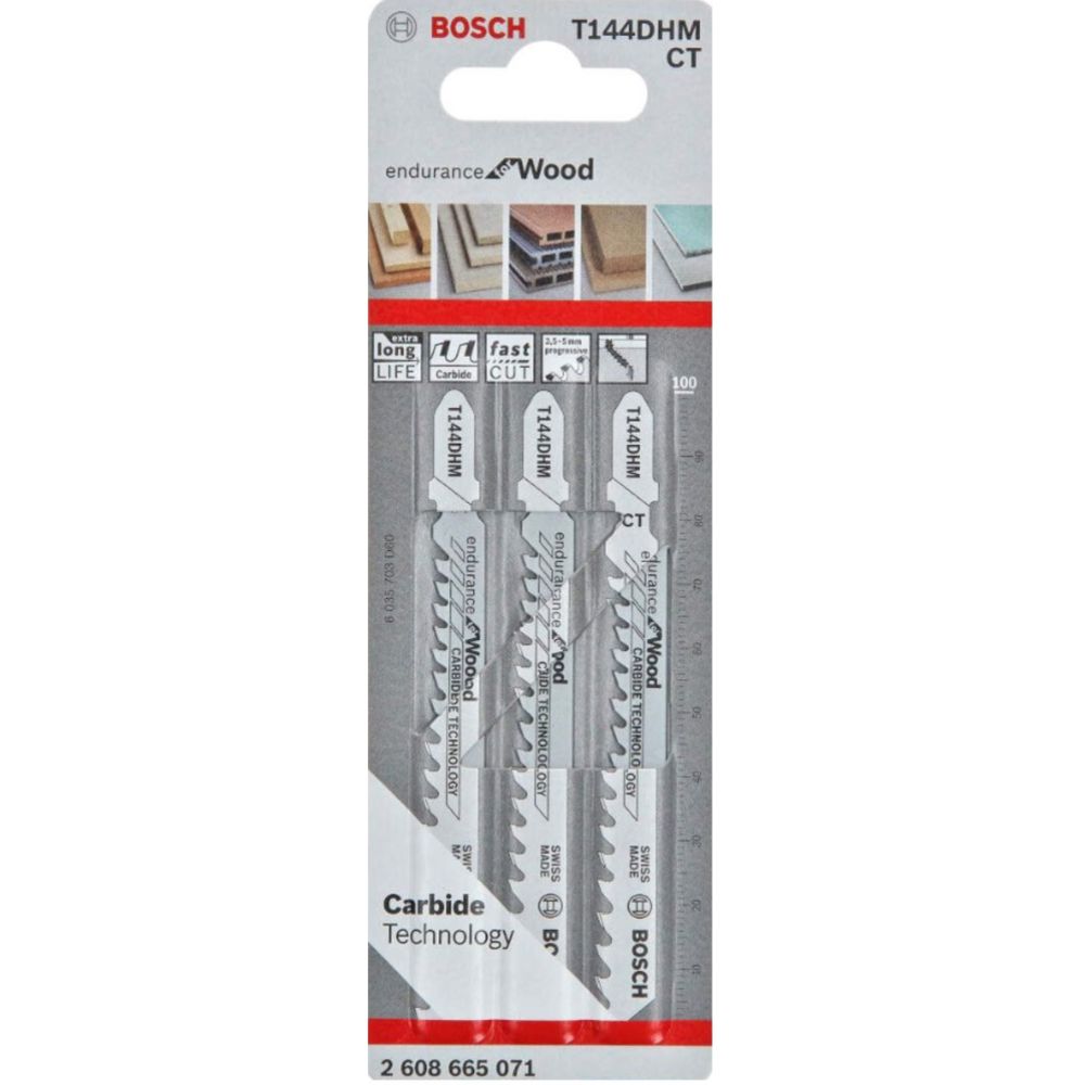 Bosch T144DHM pistosahanterä  puulle 3 kpl