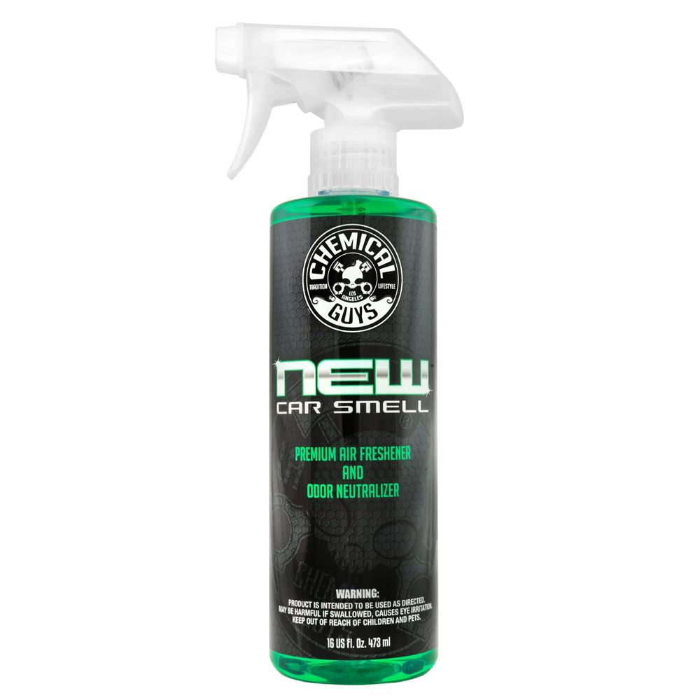 Chemical Guys New Car Smell Air Freshener And Odor Eliminator ilmanraikastin ja hajuntappaja 473 ml