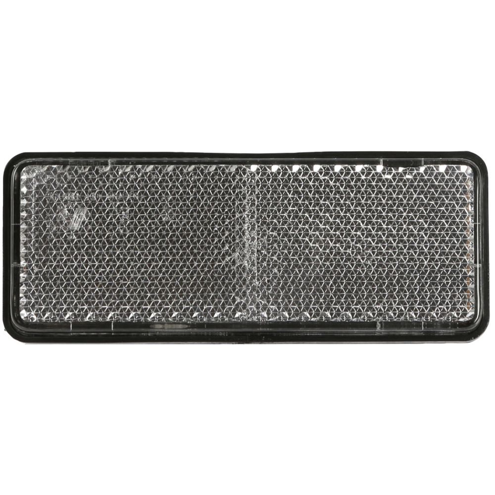 Reflex rektangulär vit 95 x 38 mm M5-bultfäste, 2 st.