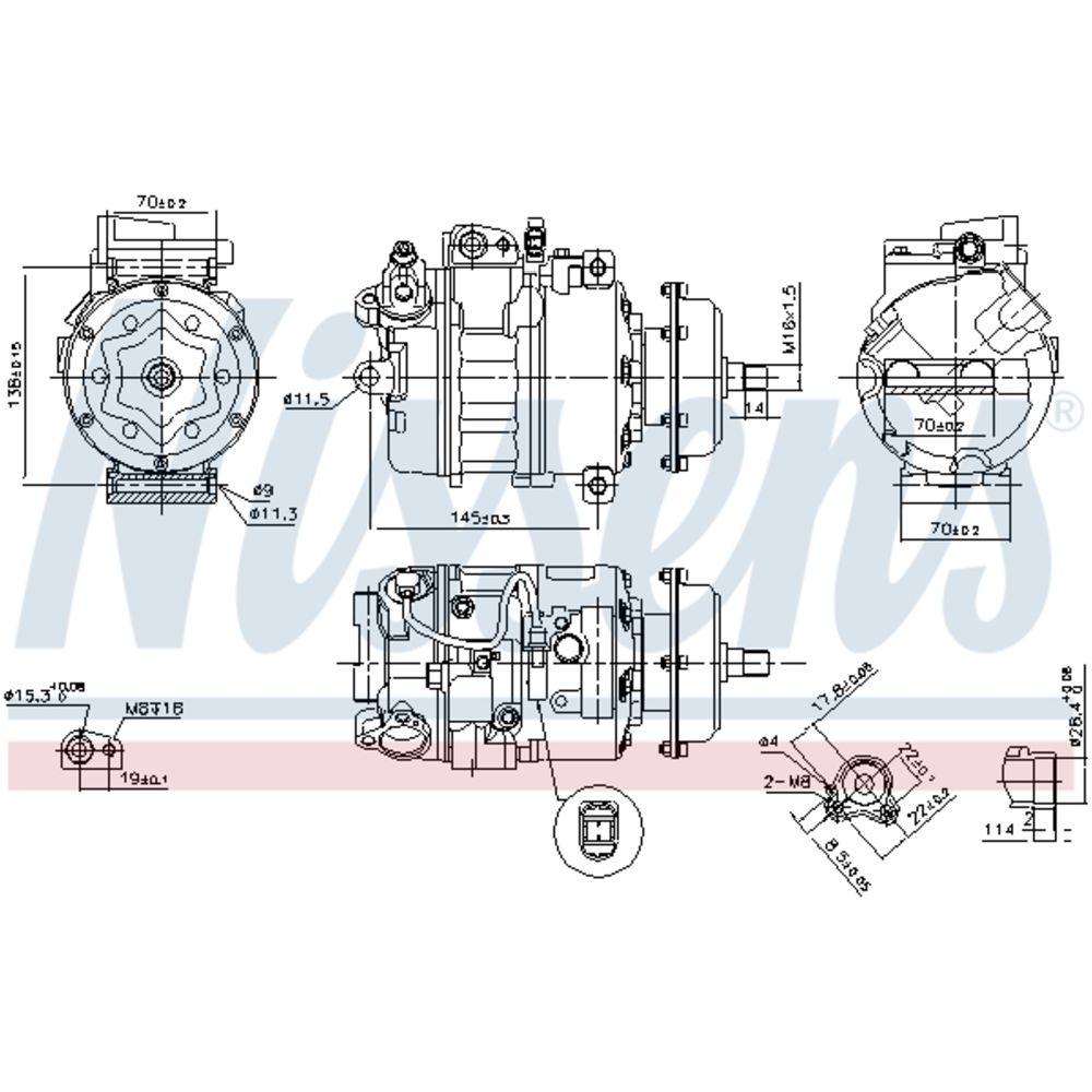 Ilmastointilaitteen kompressori 30-00212