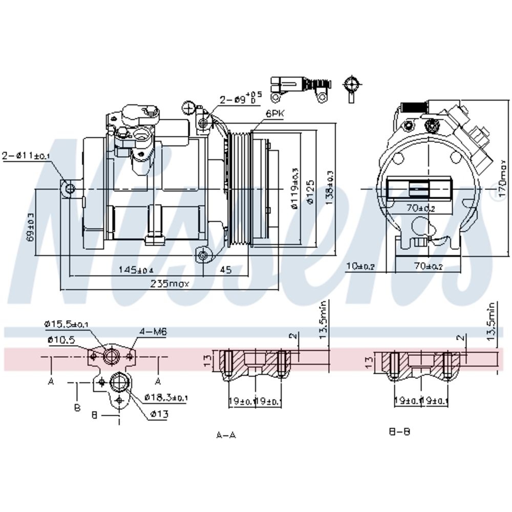 Ilmastointilaitteen kompressori 30-00413