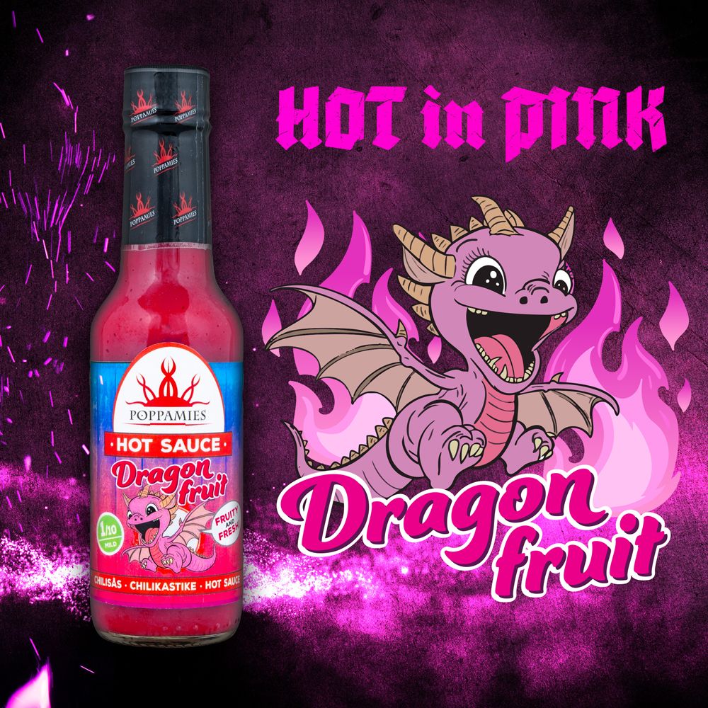 Poppamies Hot Sauce Dragon fruit chilisås 150 ml