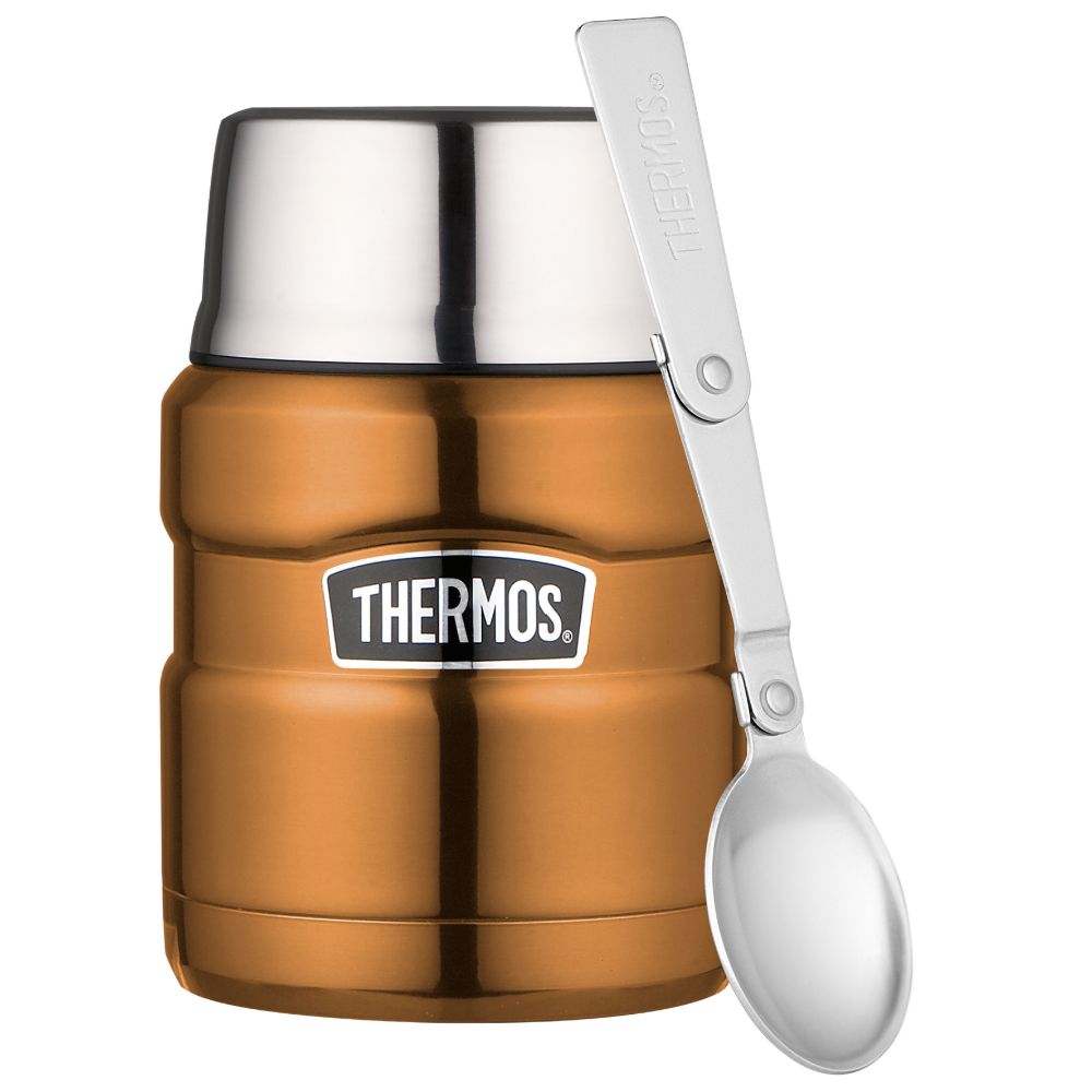 Thermos Midnight Gold Stainless King mattermos 470 ml + sked