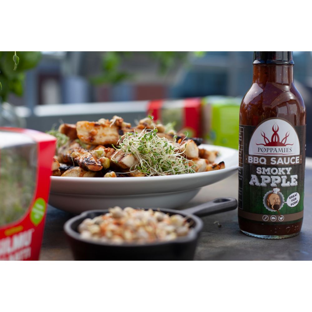 Poppamies BBQ Sauce Smoky Apple grillsås 410 g
