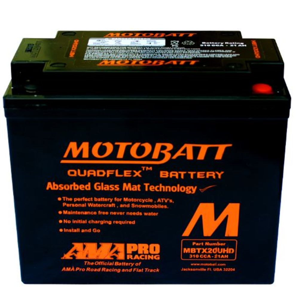 Motobatt AGM-batteri 12 V 21 Ah MBTX20UHD