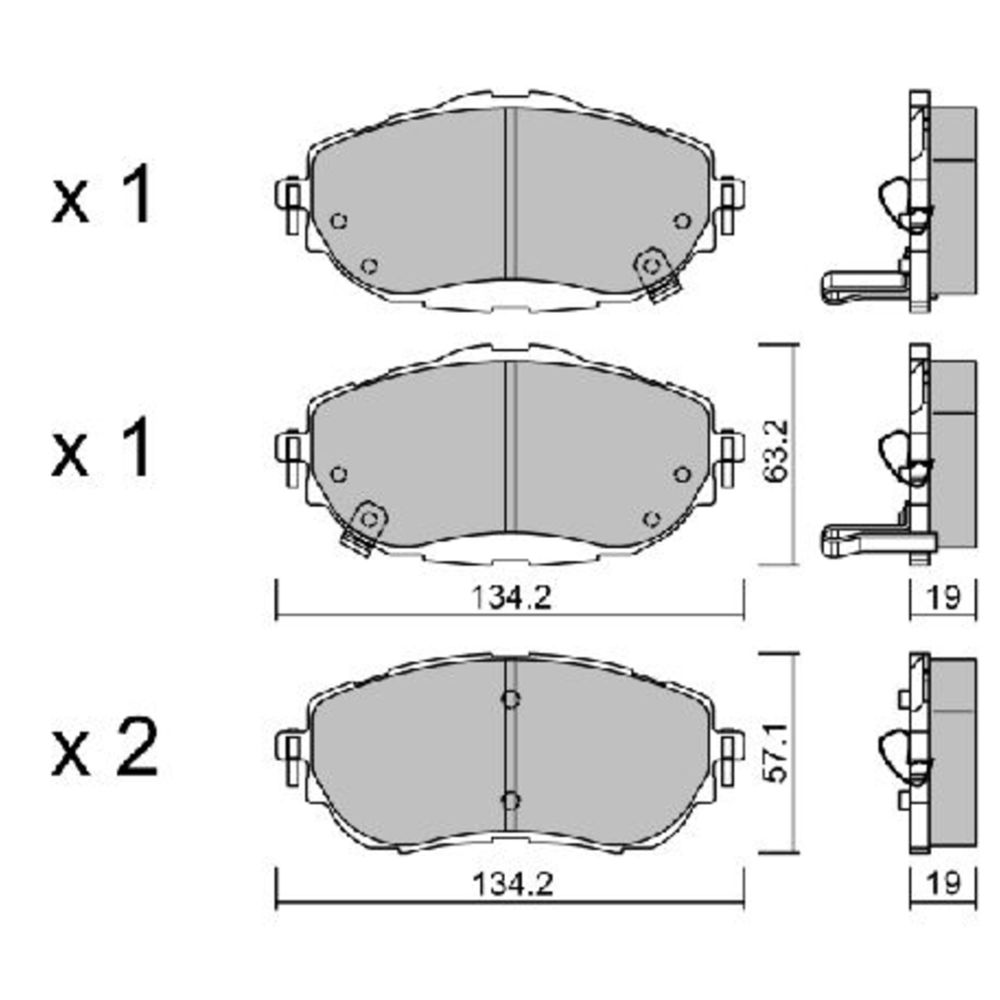 Piduriklotside komplekt 22-0678