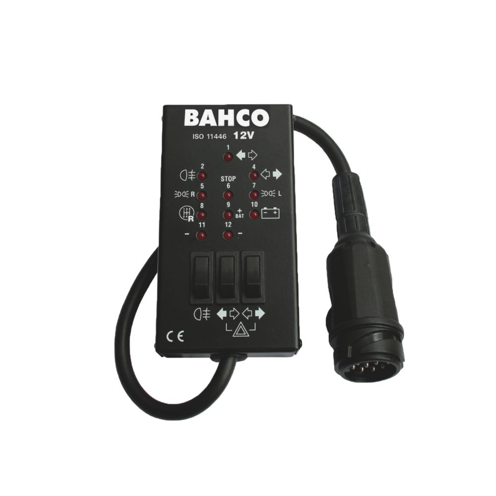 Bahco BELT1213 pistikutester 13-klemmine 12 V