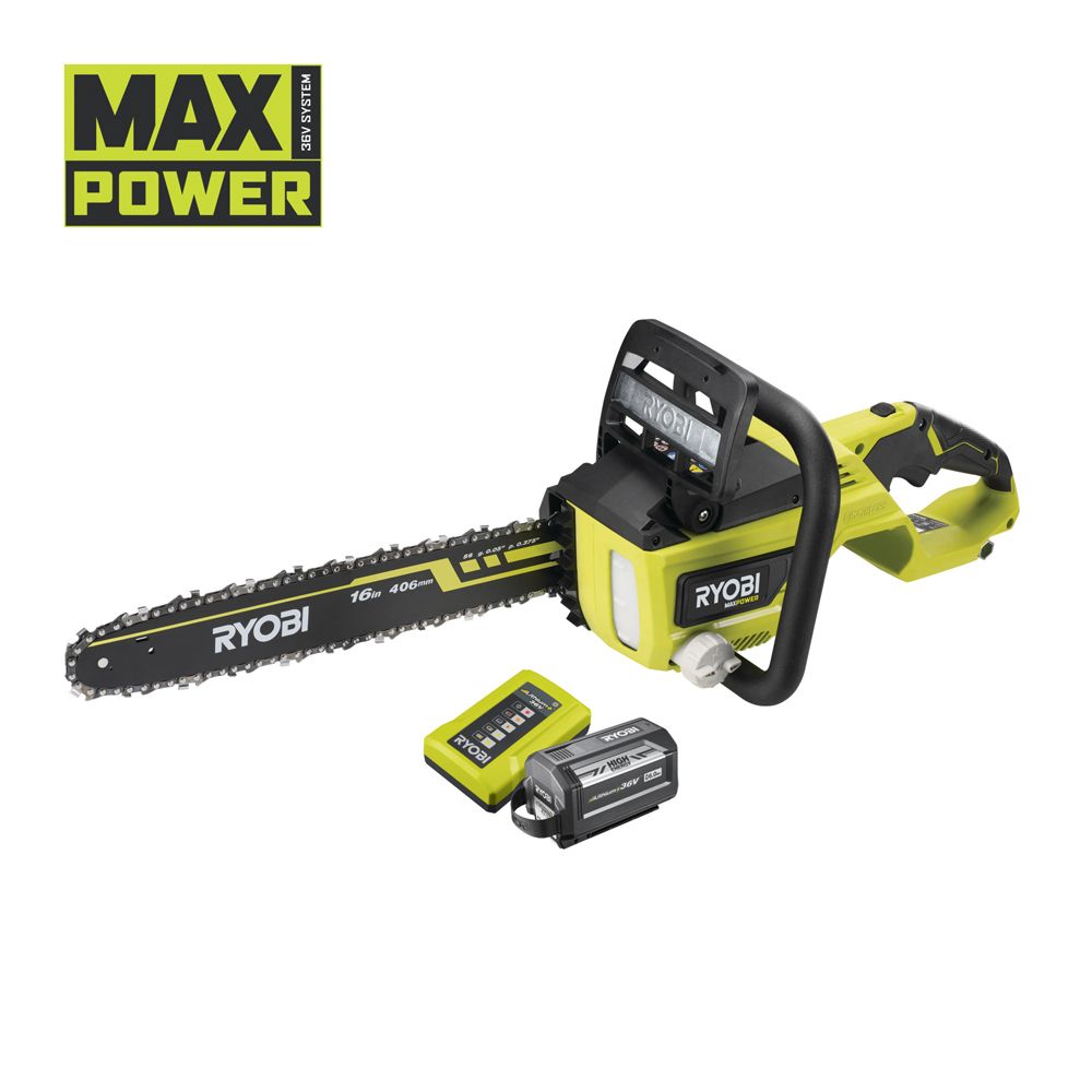 Ryobi MAX POWER kedjesåg RY36CSX40B-160 (6,0 Ah)