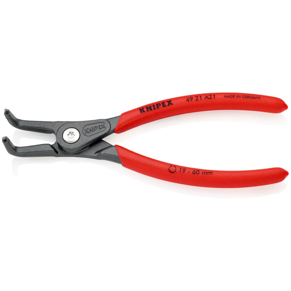 Knipex® 49 21 A21 lukustusrõngatangid avavad painutatud 19-60 mm 180 mm