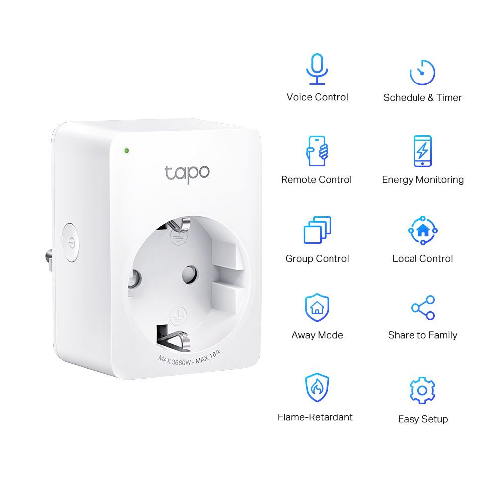 TP-LINK Tapo P110(4-pack) Mini Smart Wi-Fi pistorasia