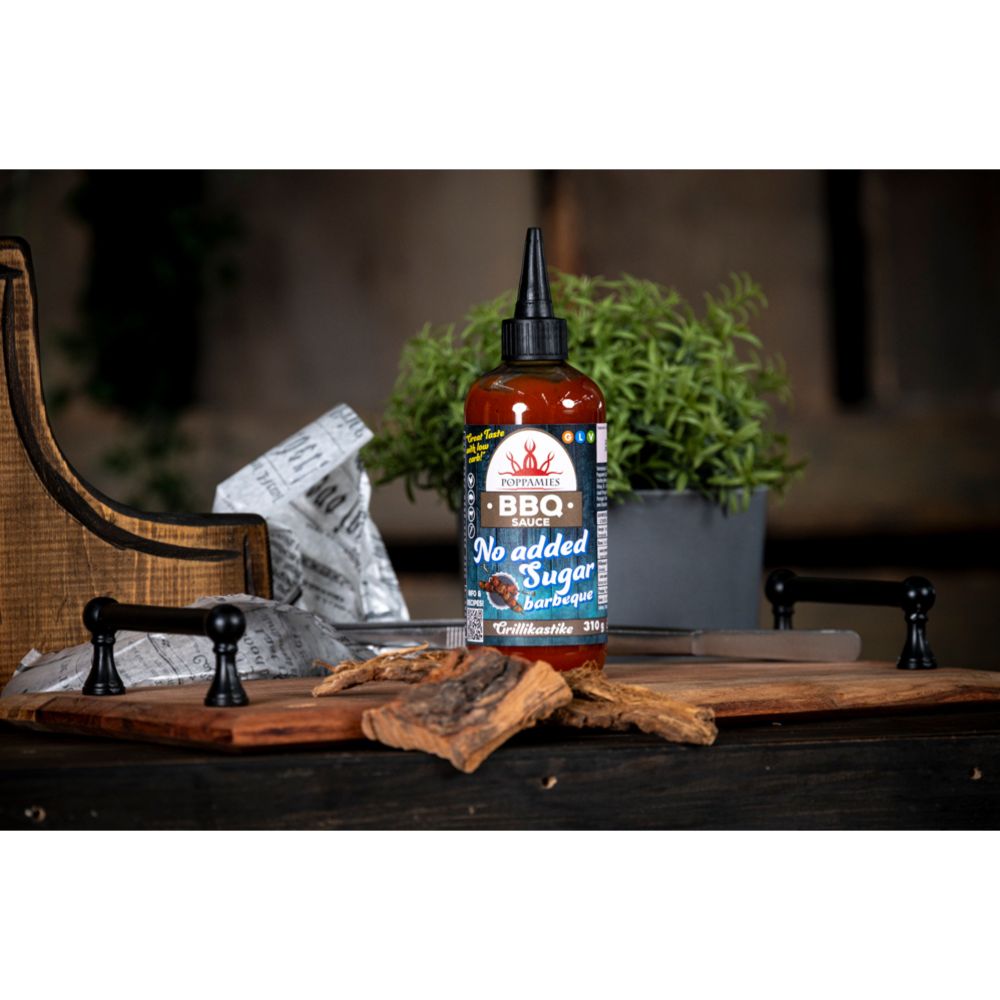 Poppamies BBQ Sauce No added sugar barbeque grillikastike 310 g