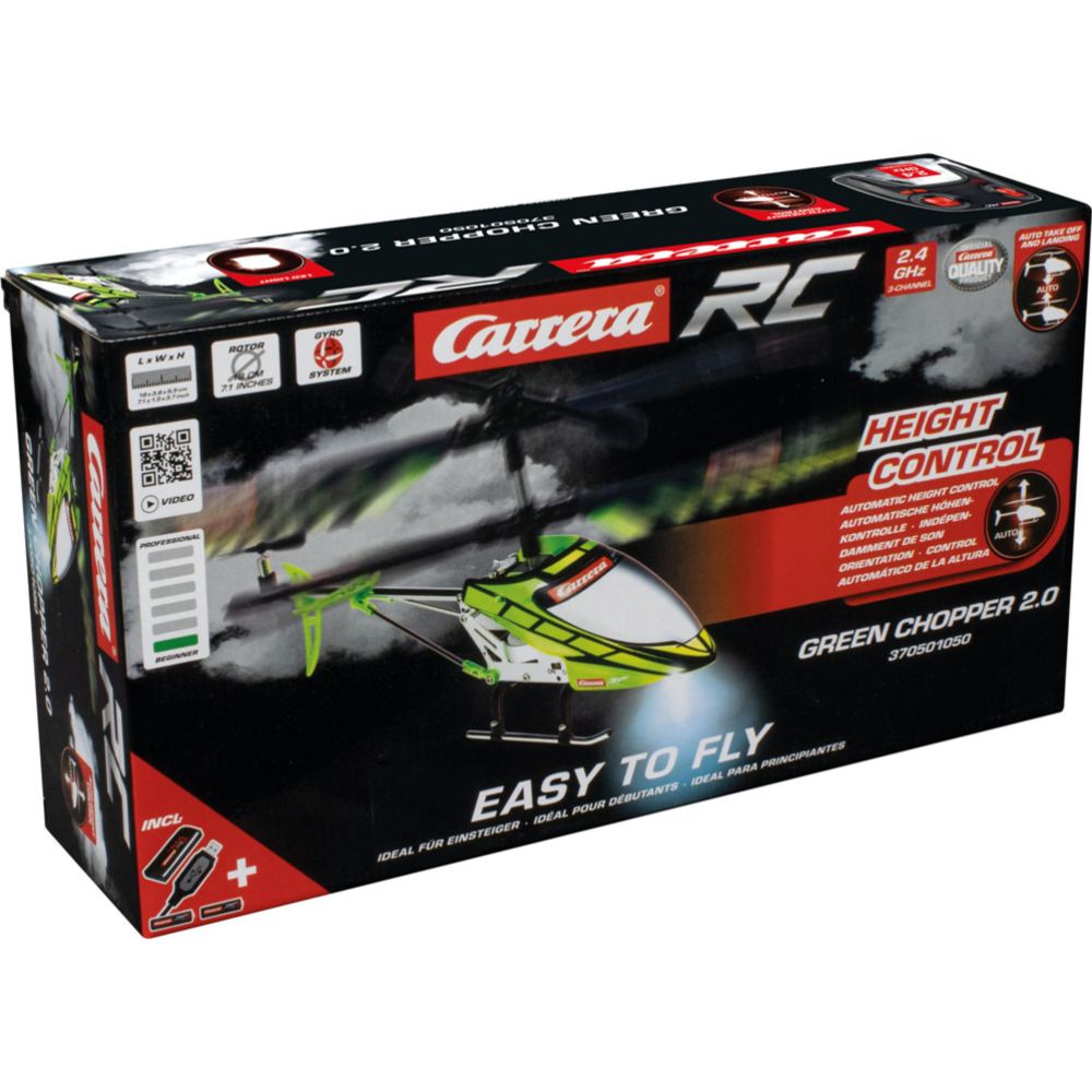 Carrera Green Chopper 2.0 radio-ohjattava helikopteri