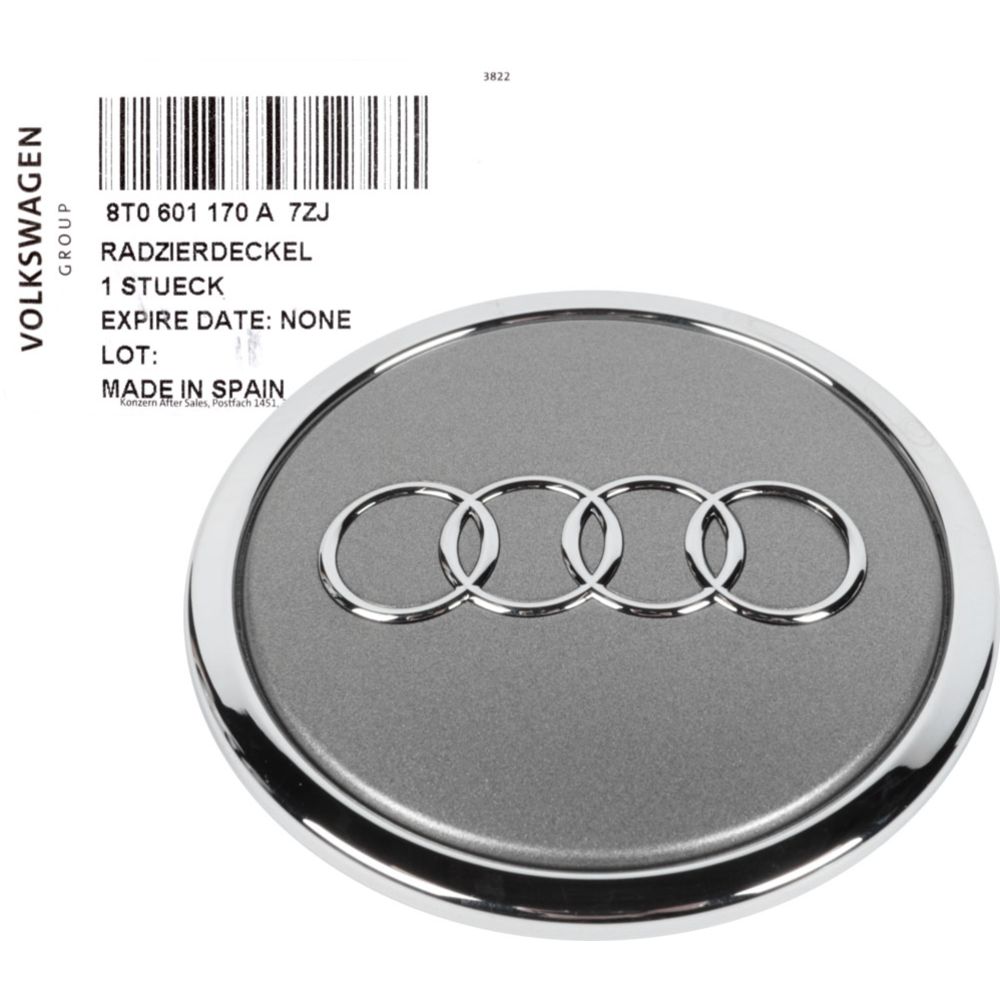 Veljekapsli embleem hõbedane ø68 mm Audi originaal