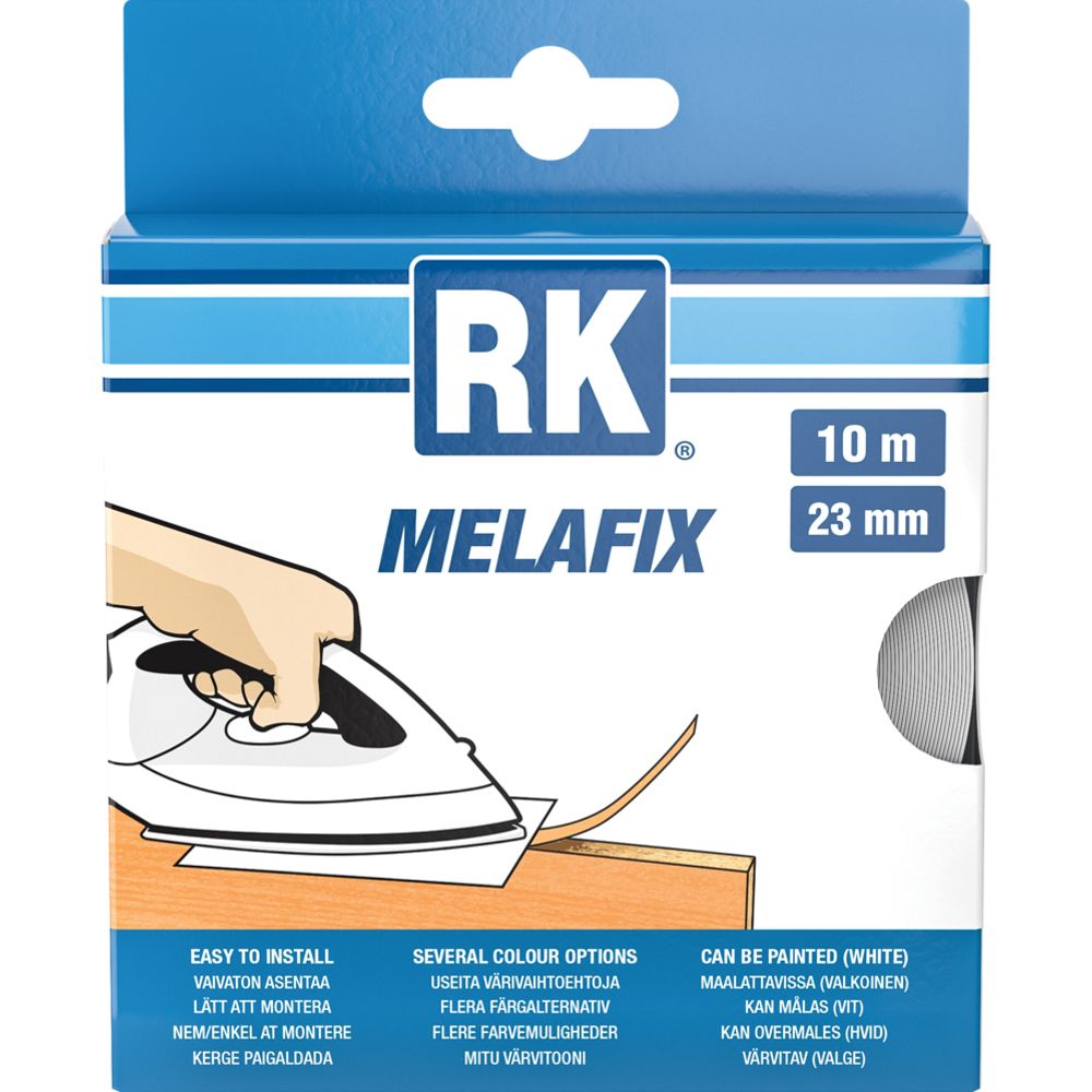 RK Melafix reunanauha 10 m x 23 mm valkoinen