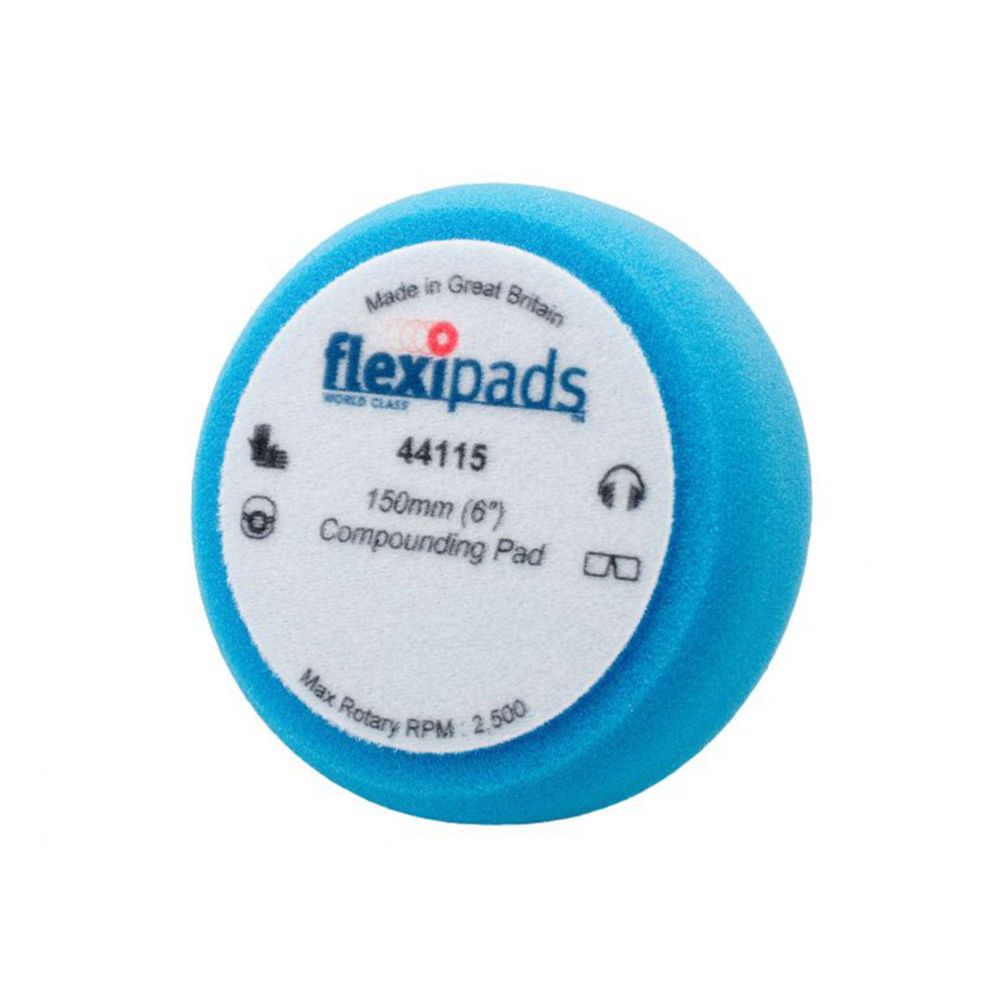 Flexipads polersvamp blå medium ø150 x 50 mm
