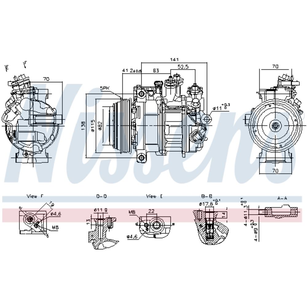 Ilmastointilaitteen kompressori 30-05064