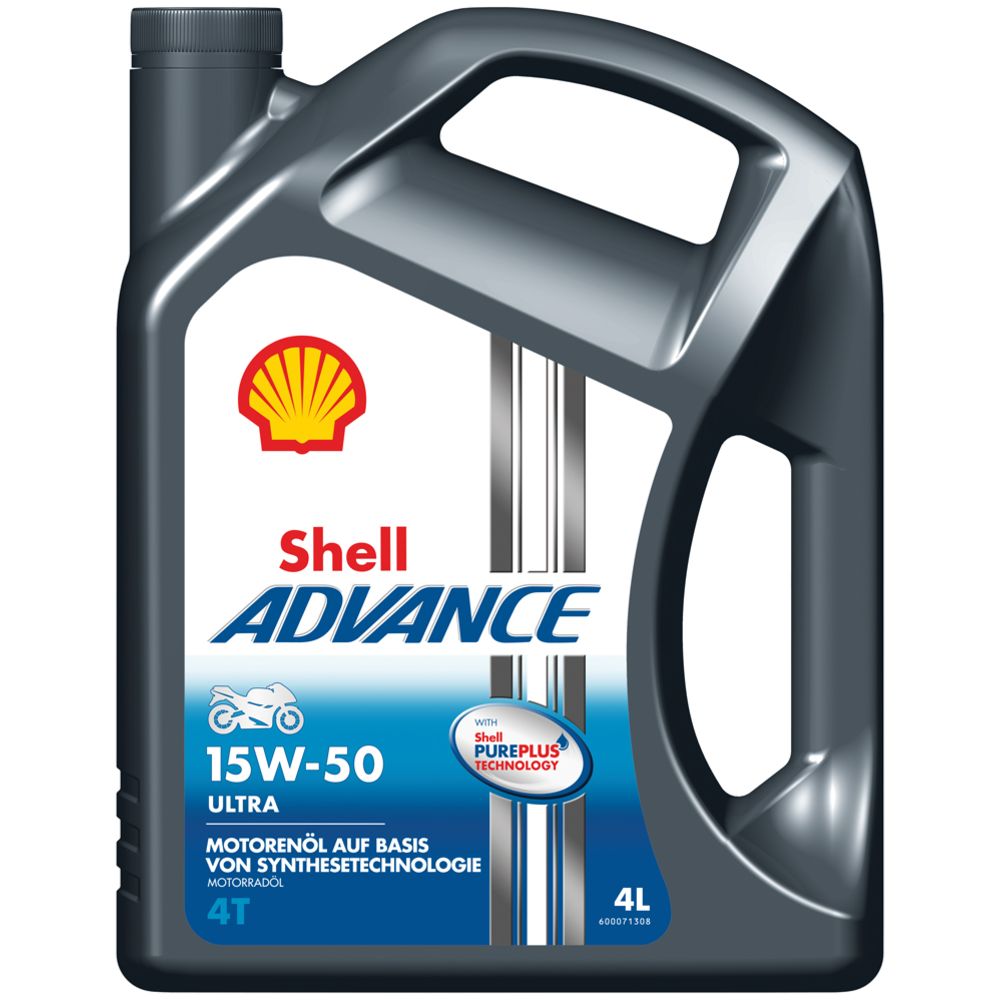Shell Advance 4T Ultra 15W-50 4 l moottoriöljy