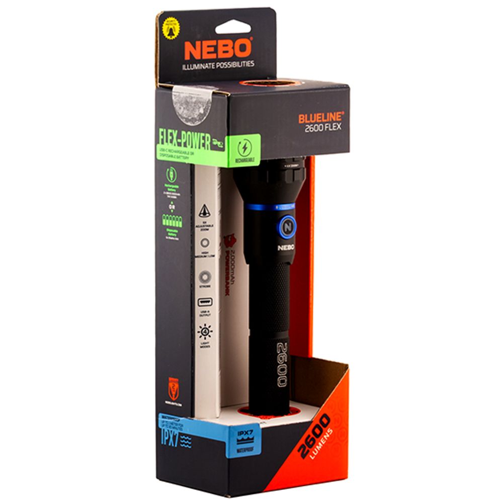 Nebo Blueline 2600 Flex taskulamp