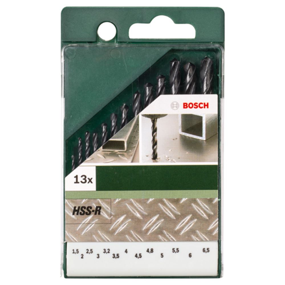 Bosch metallborrsats HSS R 1,5–6,5 mm 13 delar