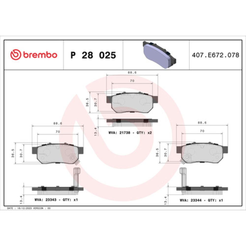 Piduriklotside komplekt 97-22817