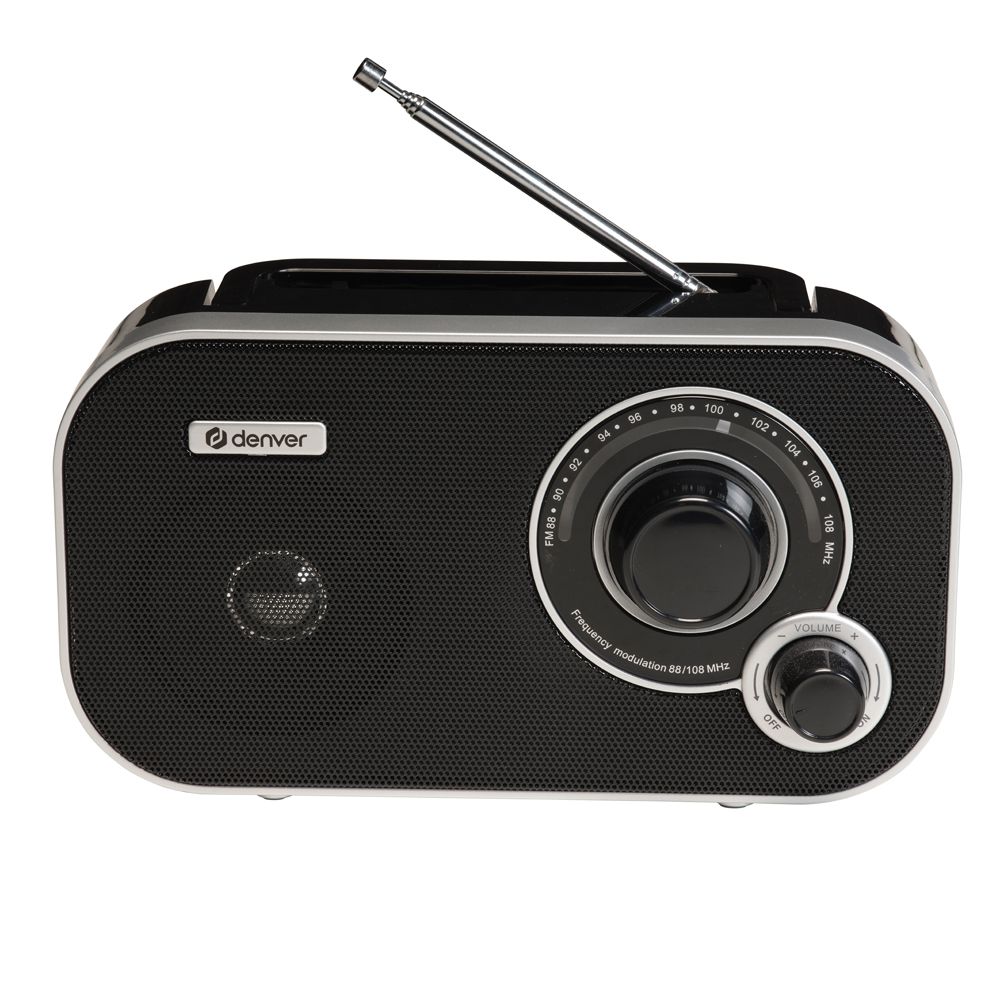 Denver TR-51 kannettava FM-radio musta