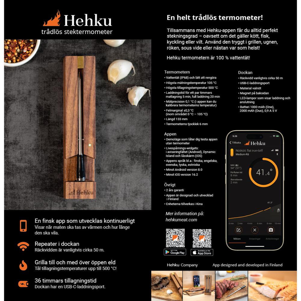 Hehku One langaton paistomittari