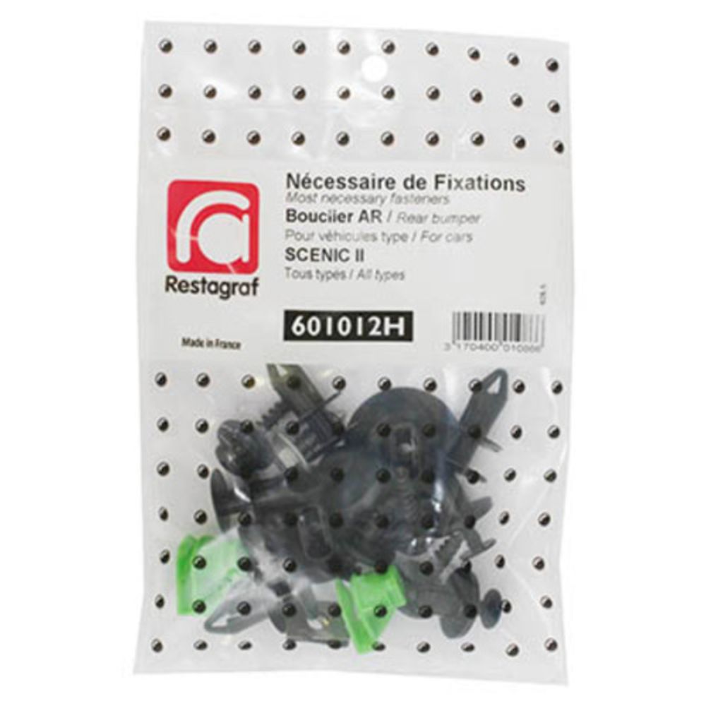 Kiinnikesarja Renault takapuskuri 601012H 18 osaa