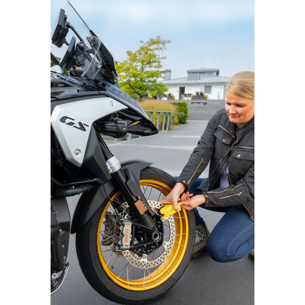 Abus Granit Detecto X-Plus 8077 2.0 skivbromslås med larm gul