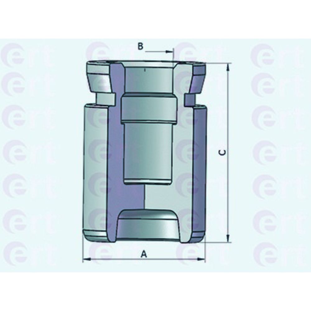 Jarrusatulan mäntä 22-8096