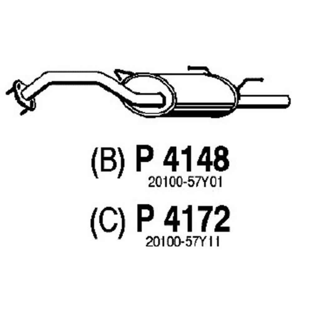 Takaäänenvaimentaja 14-4148