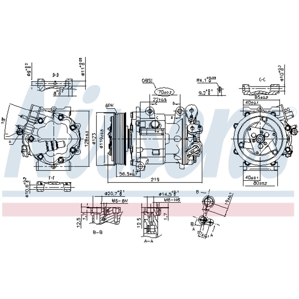 Ilmastointilaitteen kompressori 30-00434