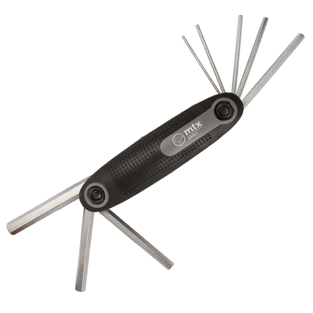 MTX Tools Basic kuusiokoloavainsarja milli- ja tuumakoot 1,5 - 8,0 mm & 5/64" - 1/4" 17 osaa