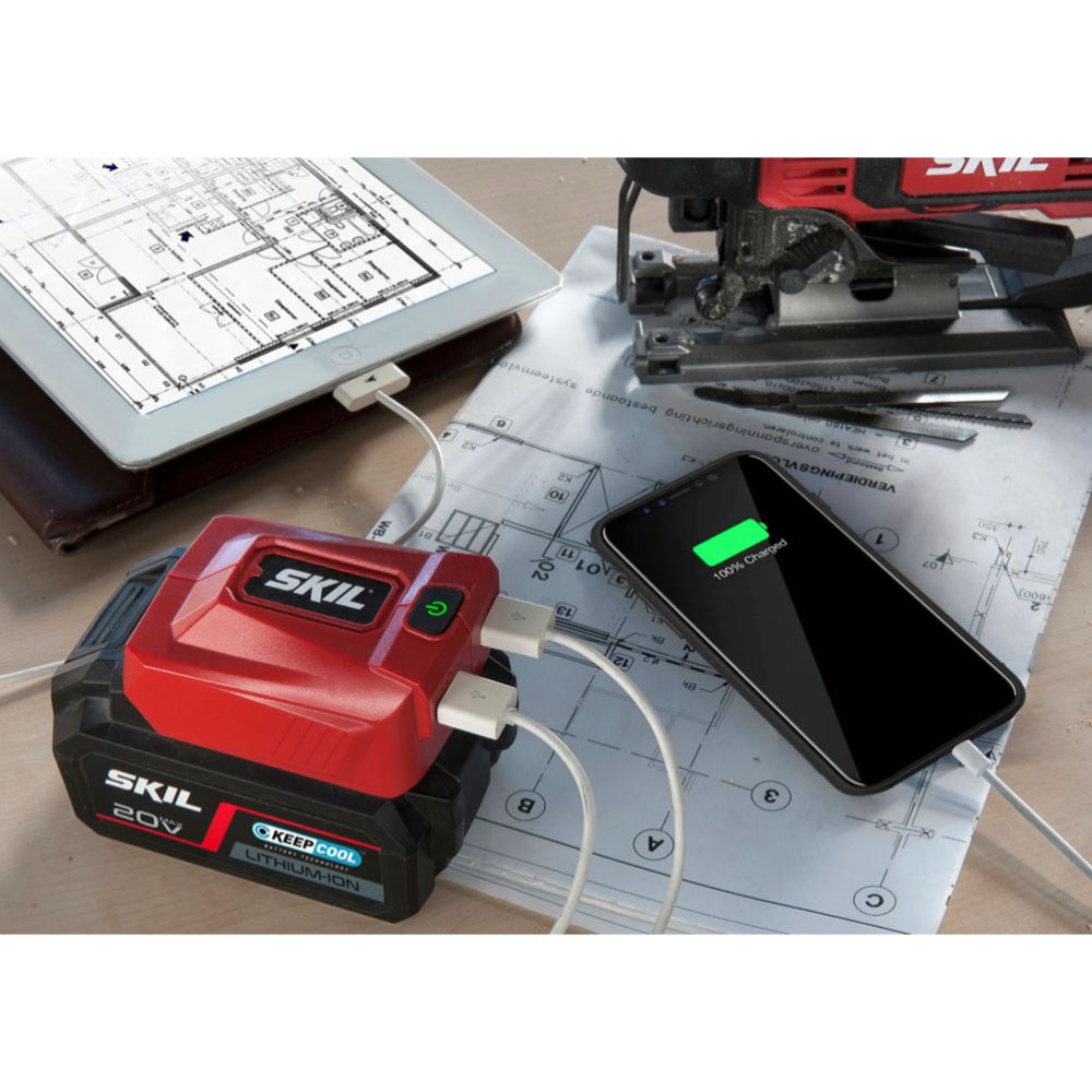 Skil 3152 CA USB latausasema 2 x 2,1 A 20 V