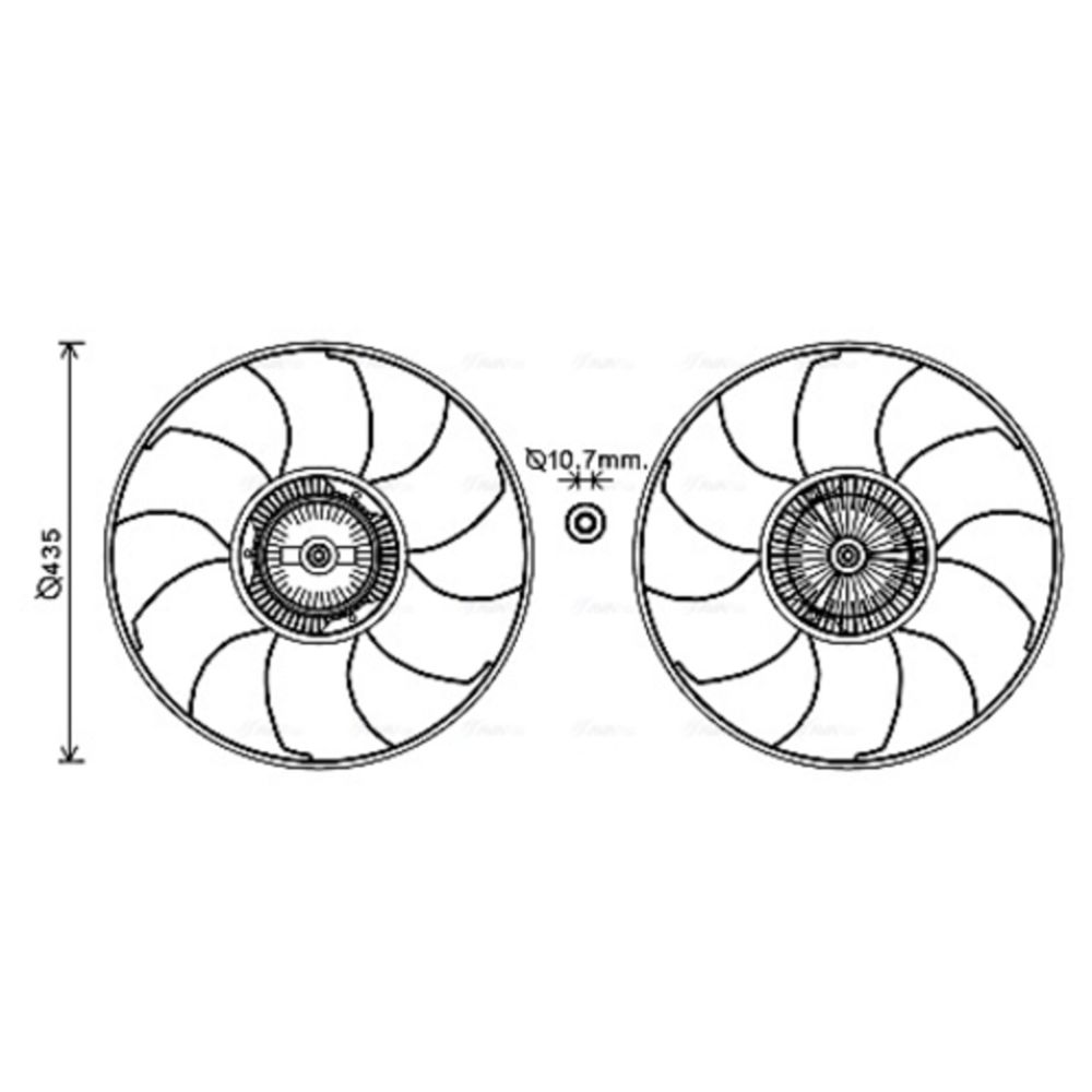Sidur, radiaatoriventilaator 13-2949