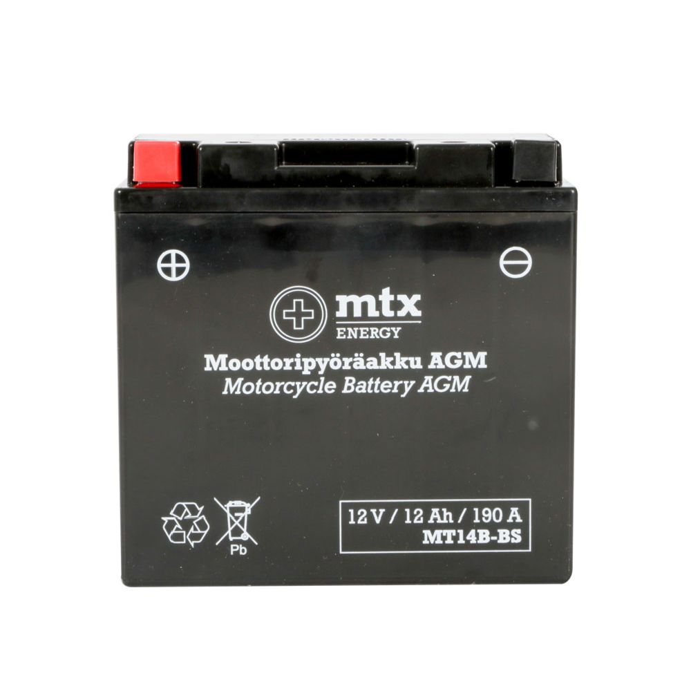 MTX Energy mootorratta aku 12 V 12 Ah "MT14B-BS" (P150 x L69 x K145 mm)
