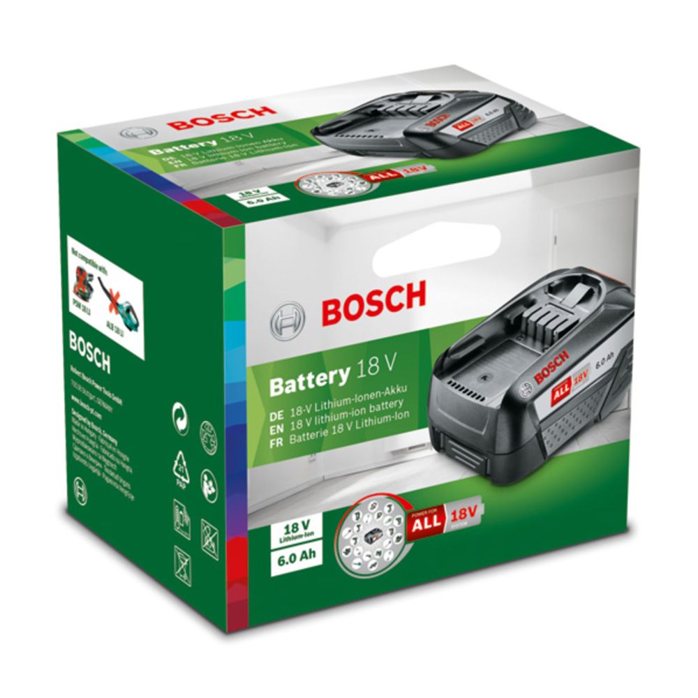 Bosch Power for All akku Li-Ion 6,0 Ah 18 V