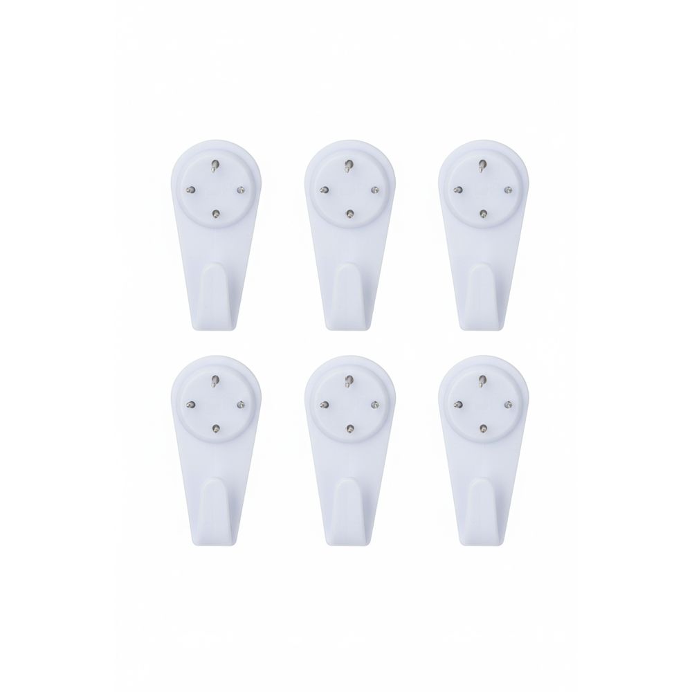 Arctic Design pildikonks plastikust keskmine suurus 6 tk valge