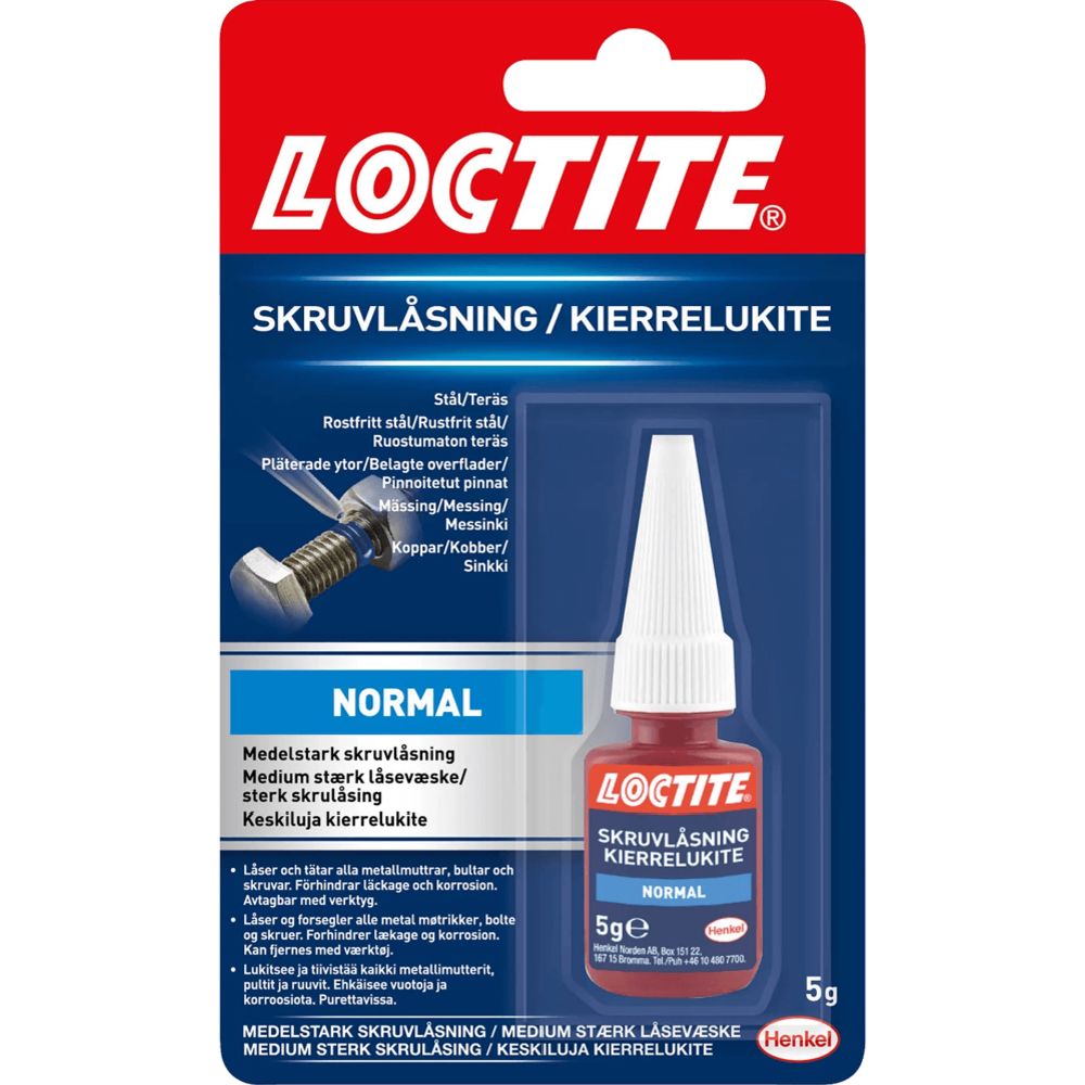 Loctite skruvlåsning normal 5 ml