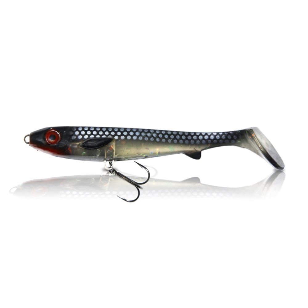 Flatnose Shad 12cm med Rigg 3 st. Transparent Perch