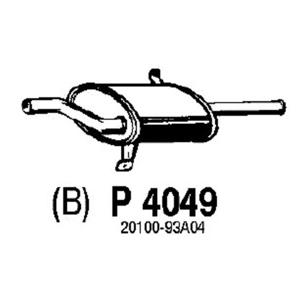 Takaäänenvaimentaja 14-4049