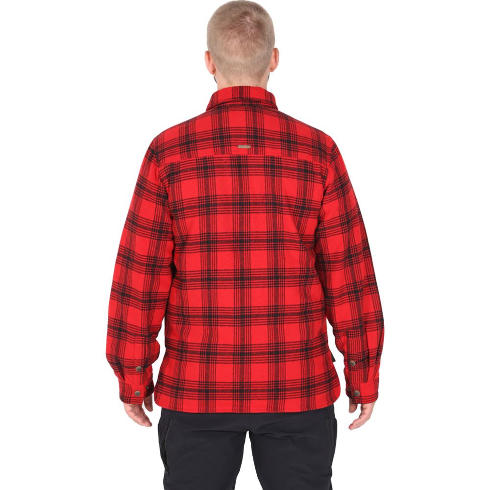 JahtiJakt ruuduline voodriga flanellsärk, punane/must