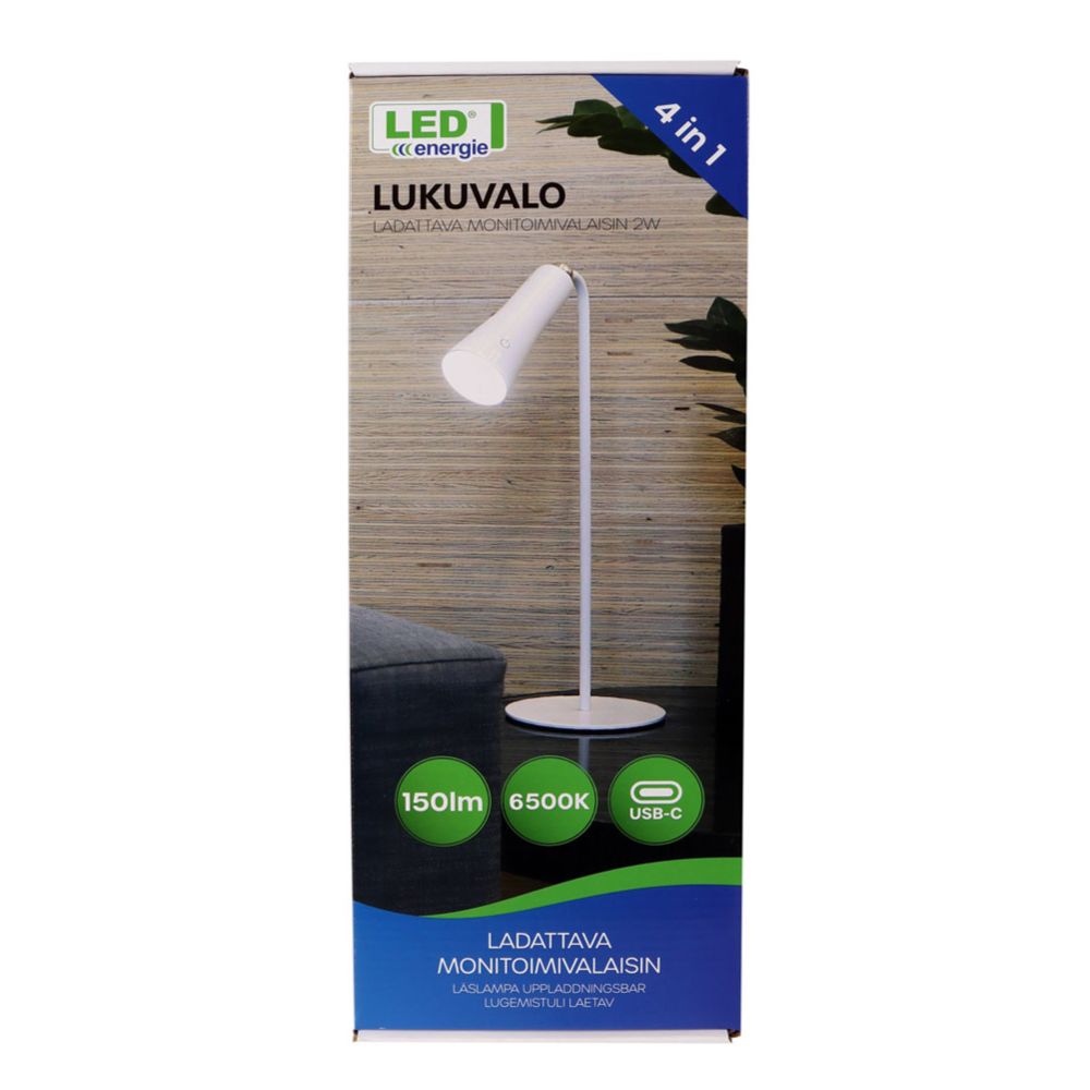 Led Energie 4in1 universaalne laetav valgusti, valge, 2 W, 150 lm