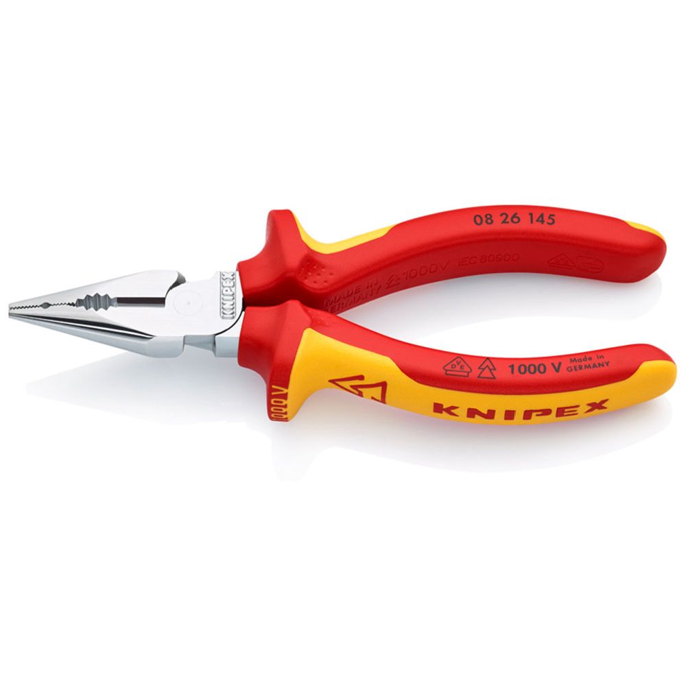 Knipex® 08 26 145 VDE yhdistelmäkärkipihdit 145 mm