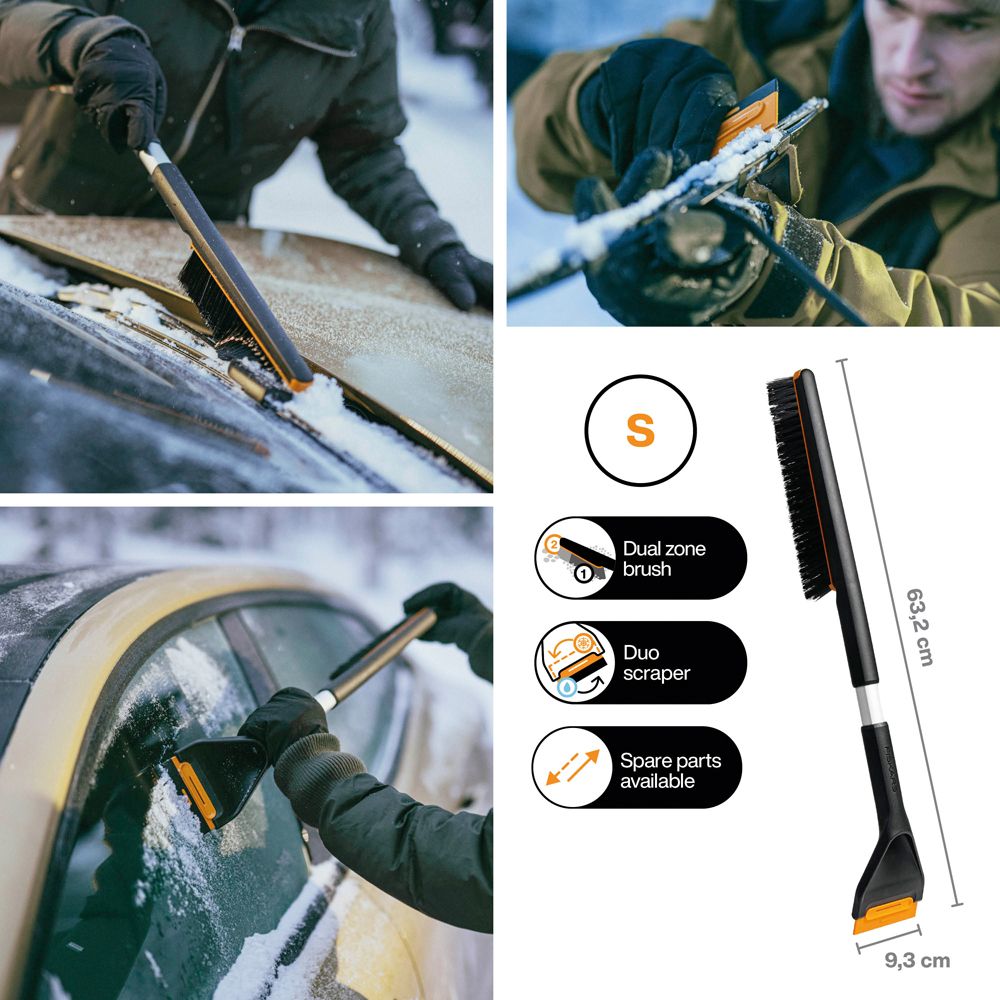 Fiskars Plus Lumiharja ja jääraappa lyhyt